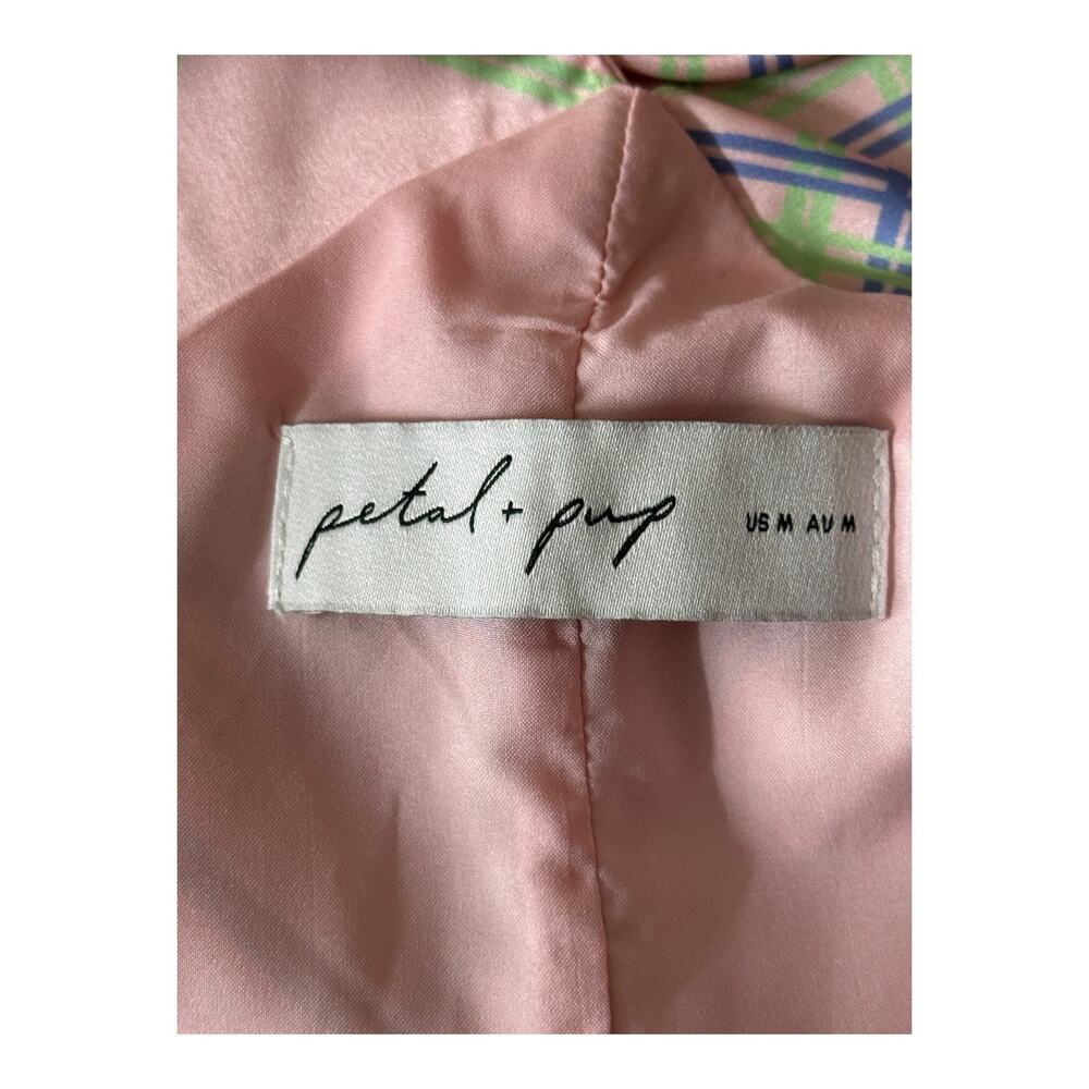 Petal & Pup Jess Midi plaid dress pink size Medium M - Picture 8 of 8